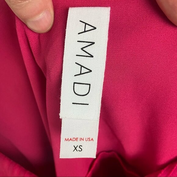 Anthropologie Amadi Tiered Ruffle Pink Cami Tank Size XS Layer Top Bohemian Boho - Picture 3 of 8